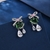 Picture of Designer Platinum Plated Irregular Dangle Earrings at Great Low Price