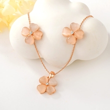 Show details for Fashion Opal Rose Gold Plated 2 Piece Jewelry Set