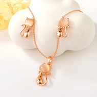 Show details for Good Quality Opal Zinc Alloy 2 Piece Jewelry Set