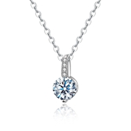 Picture of 925 Sterling Silver Small Pendant Necklace in Exclusive Design