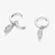 Picture of Charming Platinum Plated 999 Sterling Silver Small Hoop Earrings As a Gift