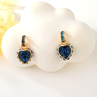 Show details for Holiday Blue Dangle Earrings with Fast Delivery