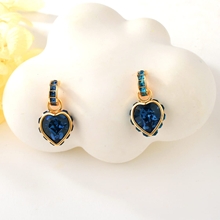 Show details for Holiday Blue Dangle Earrings with Fast Delivery