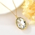 Picture of Buy Rose Gold Plated White Pendant Necklace with Wow Elements