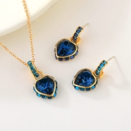 Show details for Sparkly Love & Heart Luxury 2 Piece Jewelry Set