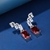 Picture of Party Platinum Plated Dangle Earrings of Original Design