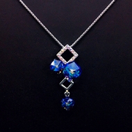 Show details for Nickel Free Copper or Brass Geometric Pendant Necklace with Easy Return