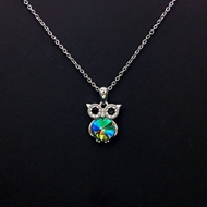 Show details for Low Cost Platinum Plated Colorful Pendant Necklace with Low Cost
