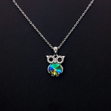 Show details for Low Cost Platinum Plated Colorful Pendant Necklace with Low Cost