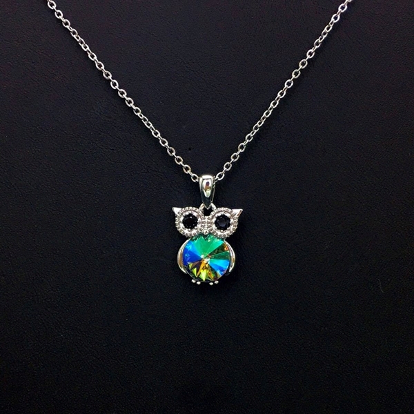 Picture of Low Cost Platinum Plated Colorful Pendant Necklace with Low Cost