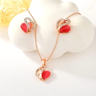 Picture of Staple Love & Heart Opal 2 Piece Jewelry Set