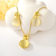 Show details for Nickel Free Gold Plated Opal 2 Piece Jewelry Set with Easy Return