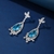 Picture of Party Platinum Plated Dangle Earrings with No-Risk Return