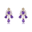 Show details for Buy Gold Plated Flowers & Plants Dangle Earrings with Price