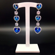 Show details for Party Swarovski Element Dangle Earrings with Fast Shipping