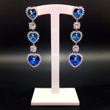 Show details for Party Swarovski Element Dangle Earrings with Fast Shipping
