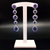 Picture of Delicate Geometric Swarovski Element Dangle Earrings