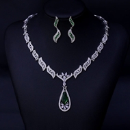 Show details for Stylish Flowers & Plants Platinum Plated 2 Piece Jewelry Set Show details for Stylish Flowers & Plants Platinum Plated 2 Piece Jewelry Set