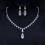 Show details for Luxury White 2 Piece Jewelry Set with Price