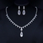Show details for Luxury White 2 Piece Jewelry Set with Price