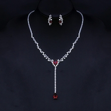Show details for Fashionable Party Red 2 Piece Jewelry Set