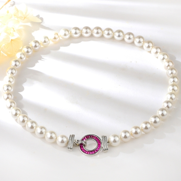 Picture of Good Artificial Pearl Party Pendant Necklace