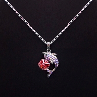 Show details for Good Swarovski Element Platinum Plated Pendant Necklace