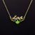 Picture of Featured Green Swarovski Element Pendant Necklace with Full Guarantee