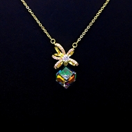 Show details for Filigree Flowers & Plants Fashion Pendant Necklace