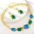 Picture of Nice Resin Green 2 Piece Jewelry Set