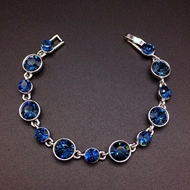 Show details for Sparkly Geometric Copper or Brass Fashion Bracelet