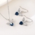 Picture of Copper or Brass Platinum Plated 2 Piece Jewelry Set From Reliable Factory