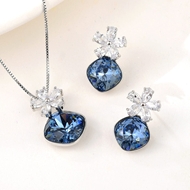 Show details for Party Swarovski Element 2 Piece Jewelry Set with Worldwide Shipping