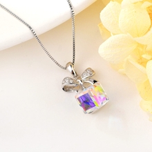 Show details for Amazing Geometric White Pendant Necklace