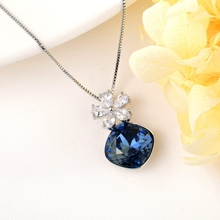 Show details for Pretty Swarovski Element Party Pendant Necklace
