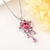 Picture of Eye-Catching Pink Love & Heart Pendant Necklace with Member Discount