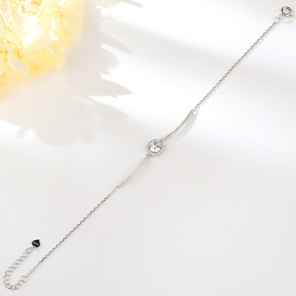 Picture of Nice Cubic Zirconia White Fashion Bracelet