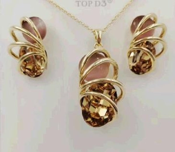 Picture of Gold Plated Opal 2 Piece Jewelry Set from Certified Factory