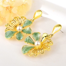 Show details for Distinctive Green Classic Dangle Earrings at Great Low Price