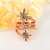 Picture of Nice Artificial Crystal Rose Gold Plated Fashion Ring
