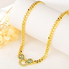 Show details for Beautiful Cubic Zirconia Gold Plated Pendant Necklace