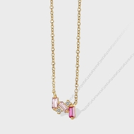 Picture of Pretty Cubic Zirconia Gold Plated Pendant Necklace