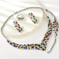 Show details for Party Copper or Brass 4 Piece Jewelry Set in Bulk