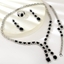 Show details for Party Black 4 Piece Jewelry Set with Beautiful Craftmanship