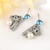 Picture of Top Bear Blue Dangle Earrings