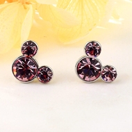 Show details for Affordable Copper or Brass Purple Dangle Earrings from Trust-worthy Supplier