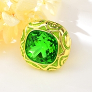 Show details for Affordable Gold Plated Rhinestone Fashion Ring from Trust-worthy Supplier