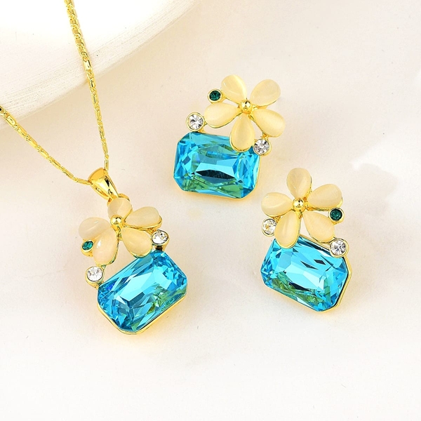 Picture of Classic Blue 2 Piece Jewelry Set Online Only