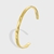 Picture of Delicate Geometric Gold Plated Fashion Bangle