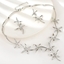 Show details for Beautiful Artificial Crystal Flowers & Plants 2 Piece Jewelry Set
